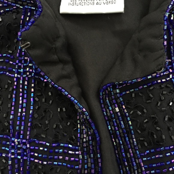 Papéll Boutique • Vintage Beaded Silk Jacket - Picture 4 of 8